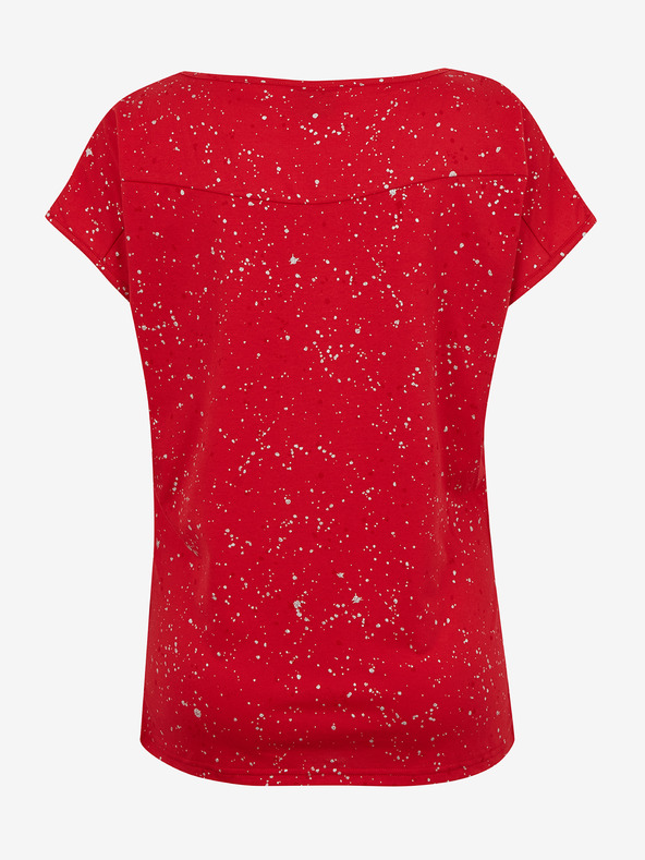 Sam 73 Piros női mintás póló SAM 73 Heqa