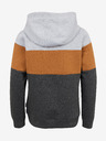Sam 73 Szürke és barna fiú kapucnis pulóver SAM 73 Leael