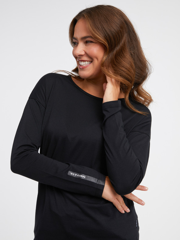 Sam 73 Fekete Női hosszú ujjú póló SAM 73 Patty