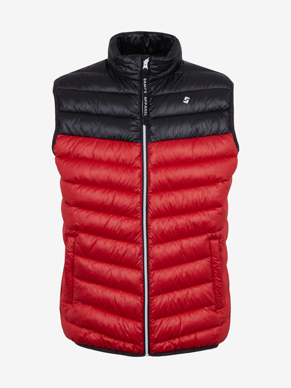 Sam 73 Fekete-piros férfi steppelt mellény SAM 73 Potter