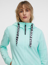 Sam 73 Türkizkék női kapucnis, cipzáras melegítőfelső SAM 73 Lisa