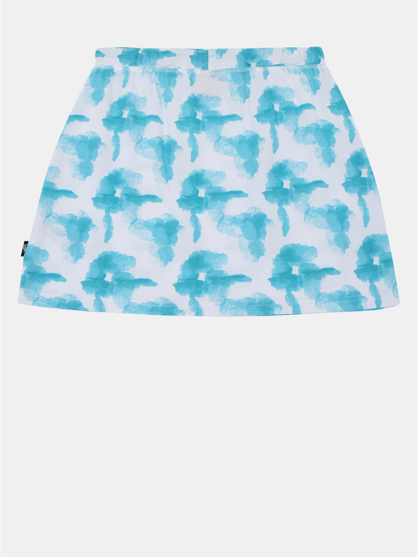 Sam 73 Fehér és türkizkék mintás női szoknya SAM 73