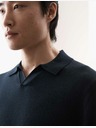 Marks & Spencer Kötött pólóing tiszta extra finom merinó gyapjúból Marks & Spencer tengerészkék