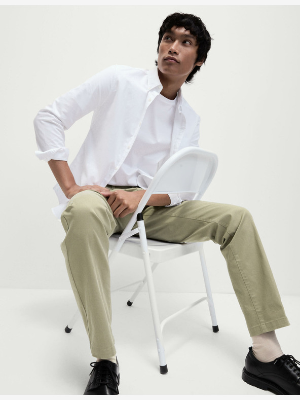 Marks & Spencer Heritage regular fit chino nadrág Marks & Spencer bézs