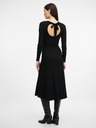 Orsay ORSAY fekete női midi ruha