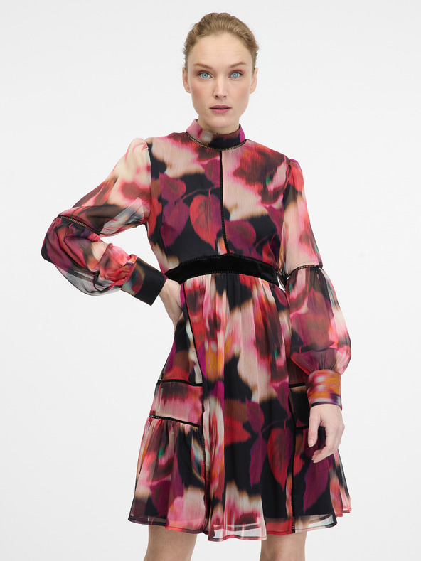 Orsay Orsay piros mintás térdig érő ruha nőknek