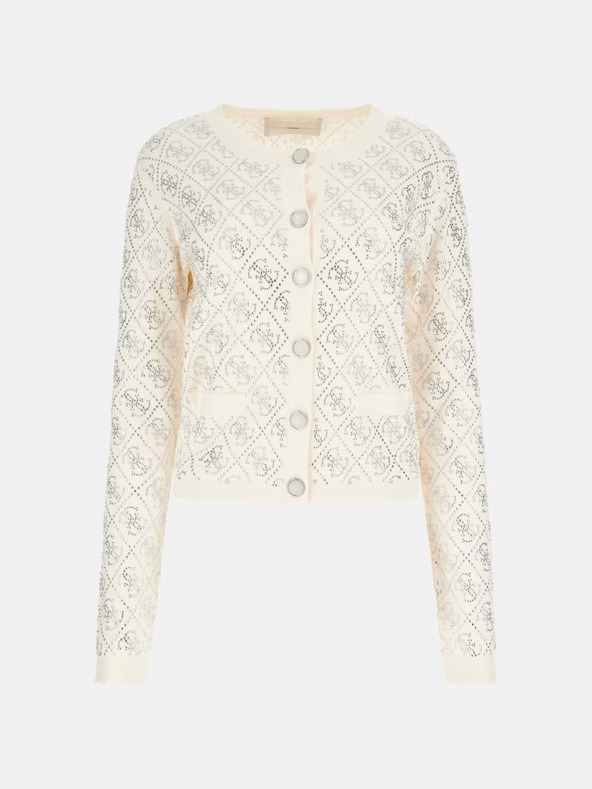 Guess Guess krémszínű női pulóver