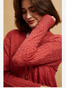 Moodo Női kardigán piros Moodo