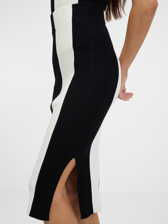 Orsay ORSAY fekete-fehér női csíkos szoknya