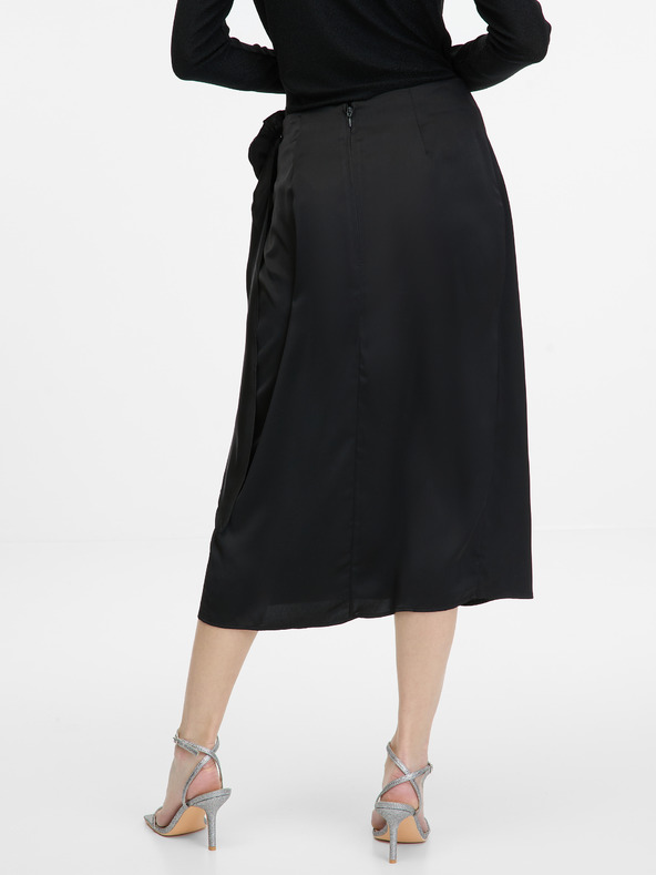 Orsay ORSAY fekete női midi szoknya