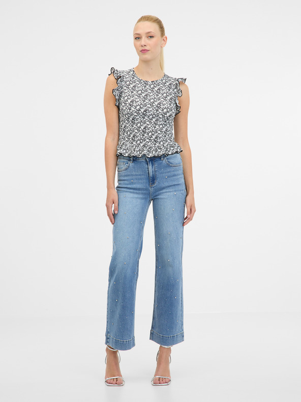 Orsay ORSAY fekete női rövid ujjú póló