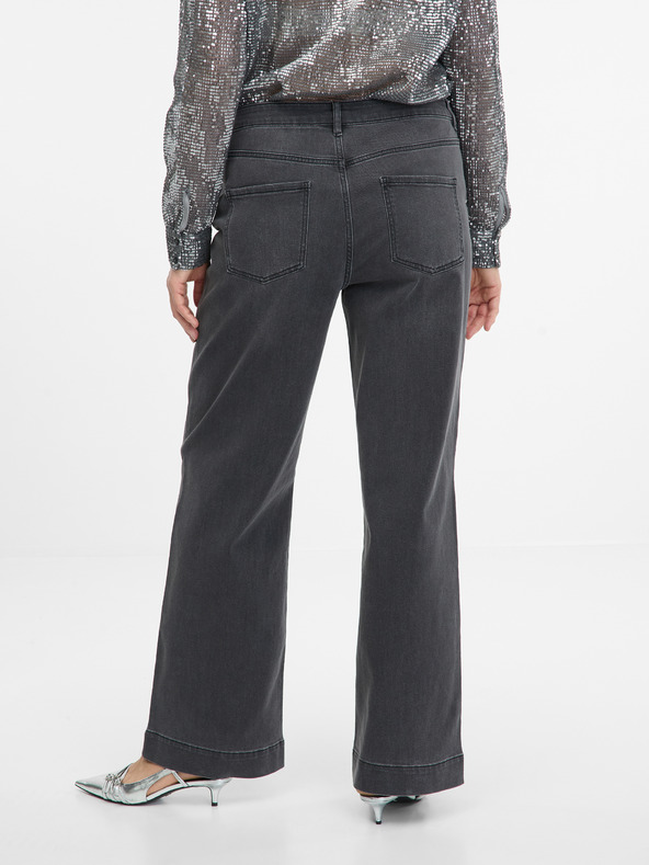 Orsay ORSAY sötét szürke női wide leg farmernadrág