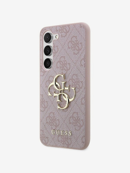 Guess PU 4G Metal Logo Zadní Kryt pro Samsung Galaxy A55 5G Pink Telefontok
