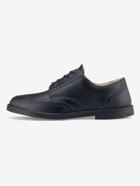 Vasky Fekete női bőr félcsizma - tavaszi / őszi cipő, cipő Vasky Brogue Low Noir