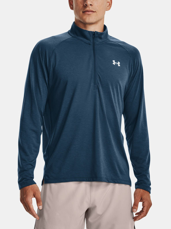 Under Armour Sötétkék Under Armour UA férfi STREAKER HALF ZIP póló