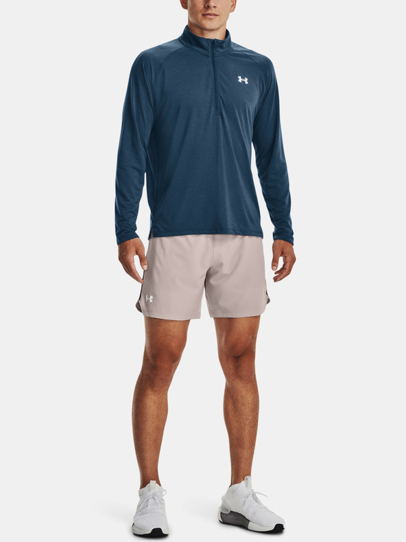 Under Armour Sötétkék Under Armour UA férfi STREAKER HALF ZIP póló