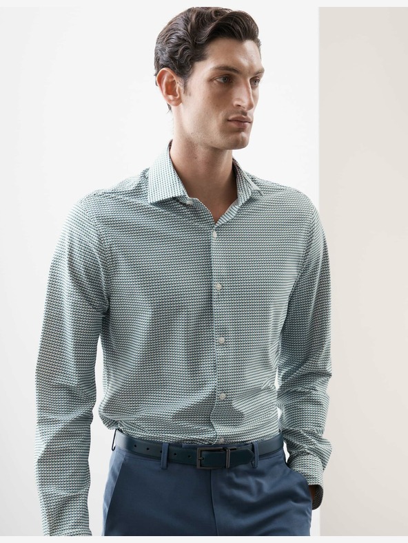 Marks & Spencer Stretch funkcionális ing Fitted Marks & Spencer kék