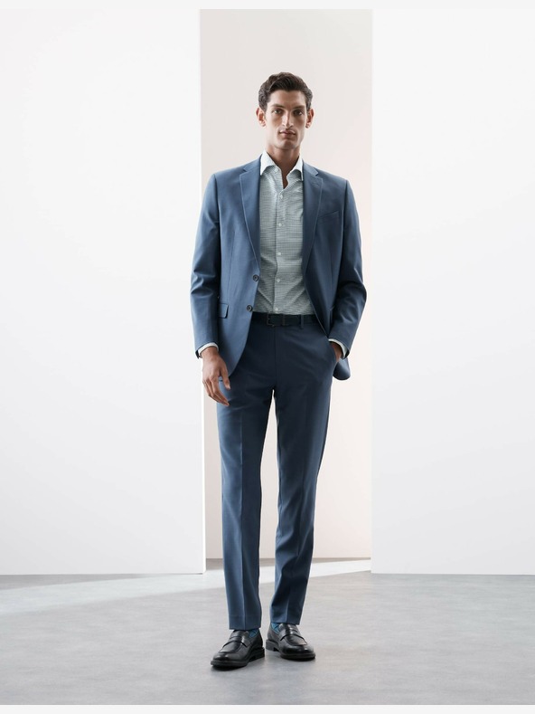 Marks & Spencer Stretch funkcionális ing Fitted Marks & Spencer kék