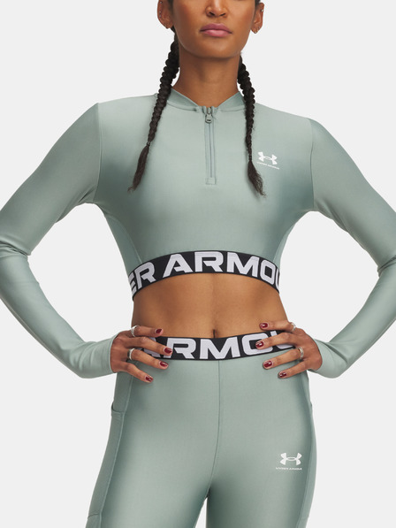 Under Armour Női póló Under Armour HeatGear Rib 1/4 Zip LS
