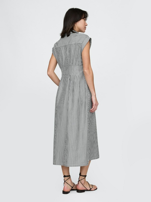 GAP Ing fazonú poplin midi ruha GAP