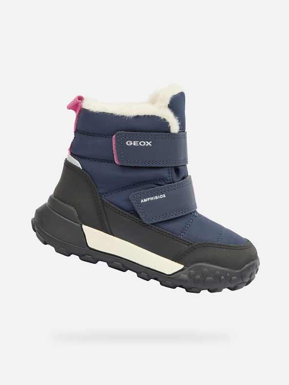 Geox Sötétkék lány téli cipő Geox Trekkyup B Ab