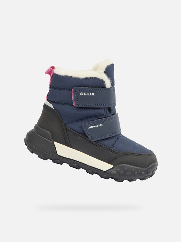 Geox Sötétkék lány téli cipő Geox Trekkyup B Ab