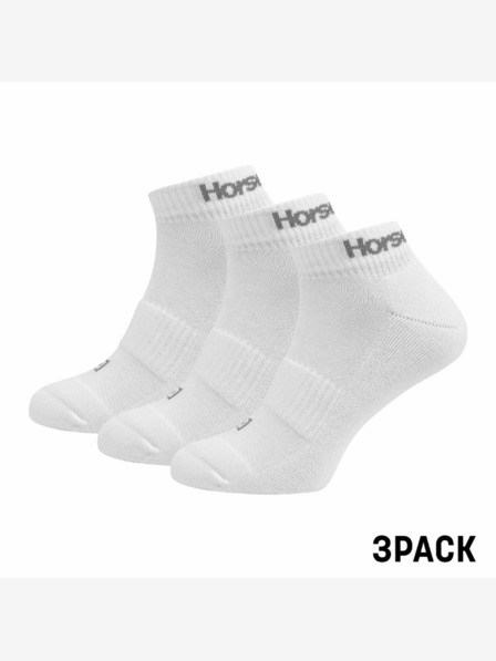Horsefeathers Rapid Premium 3Pack zokni - fehér 8 - 10-es méret HORSEFEATHERS