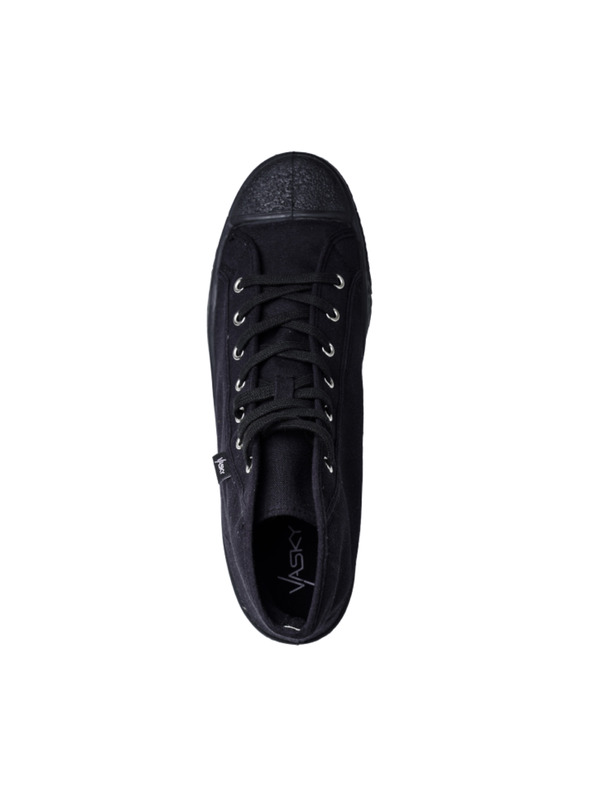 Vasky Férfi vászon boka tornacipő / csizma fekete Vasky Kanvasky High