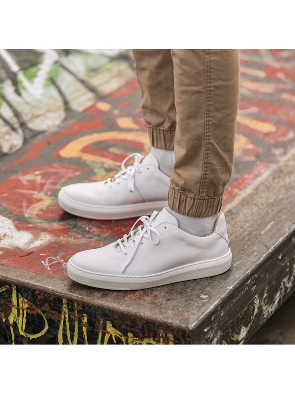 Vasky Női bőr tornacipő / csizma fehér Vasky