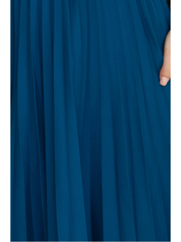 numoco Numoco Klasszikus pántos rövid ujjú ruha övvel