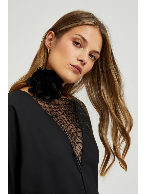 Moodo Fekete női nyaklánc Moodo