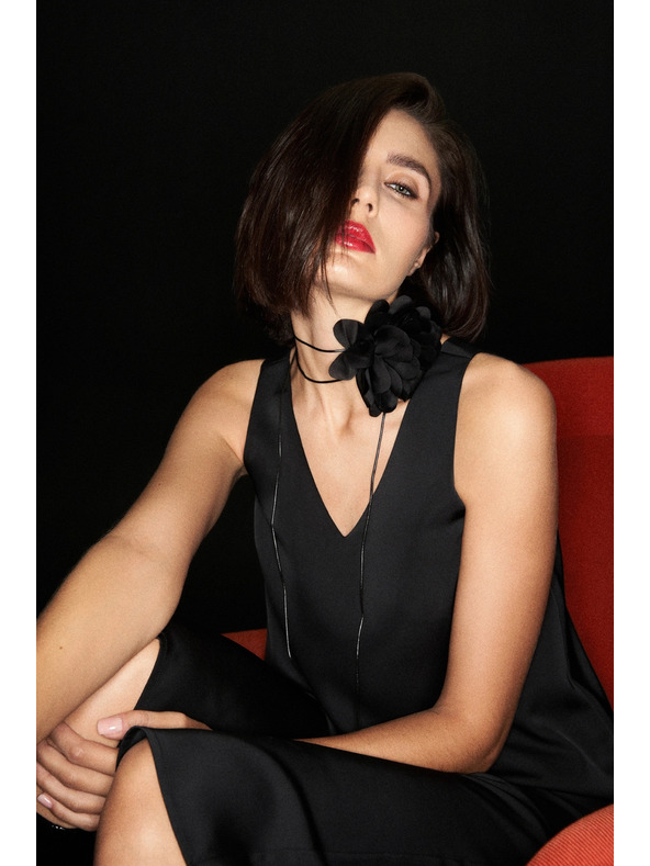 Moodo Fekete női nyaklánc Moodo