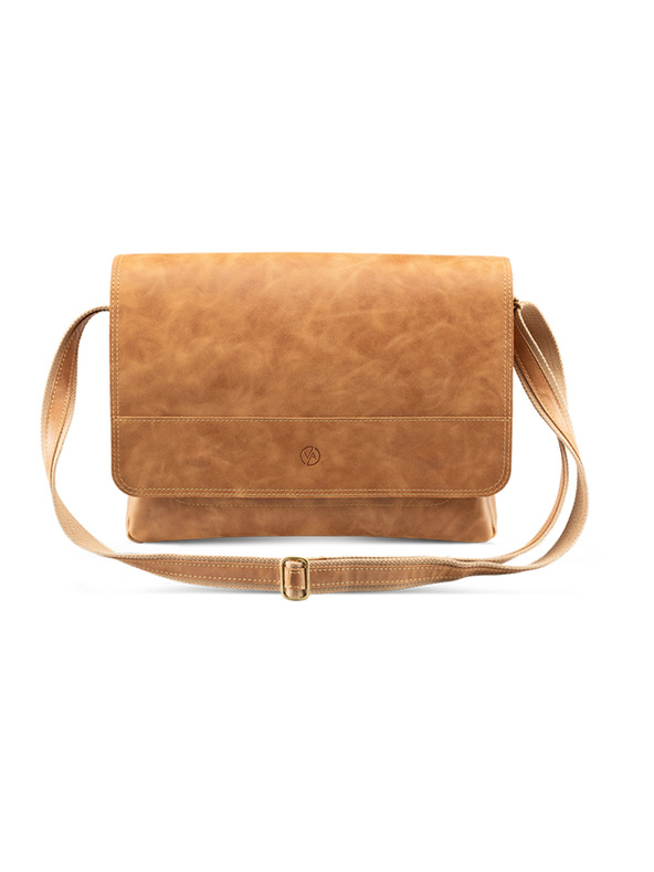 Vasky Bőr táska világosbarna VASKY