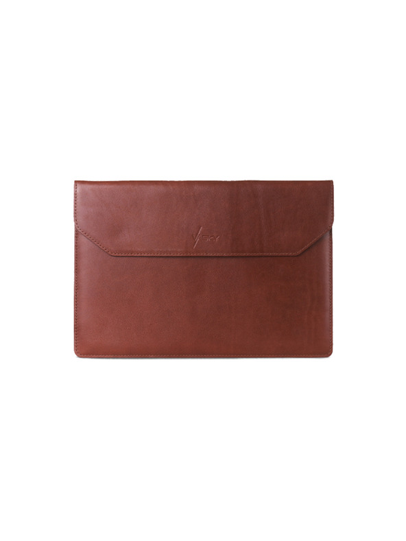 Vasky Bőrtáska MacBookhoz, barna VASKY