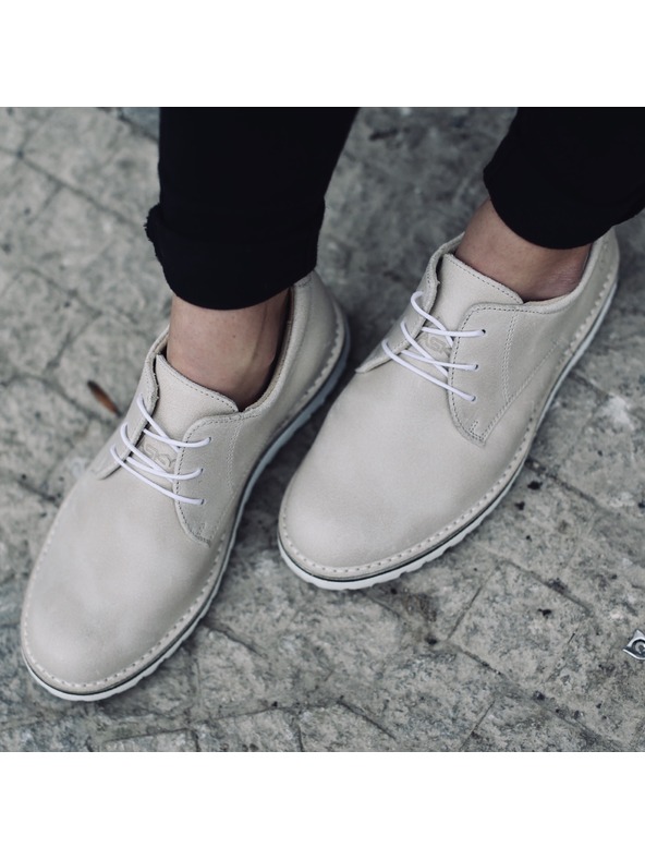 Vasky Női bőr csizma bézs - tavaszi / őszi cipő Flexiko