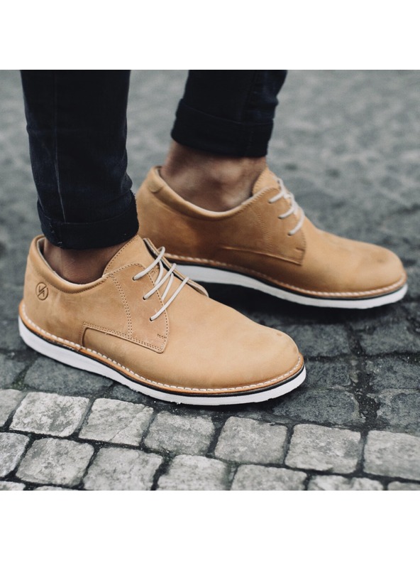 Vasky Női bőr félcsizma világosbarna - tavaszi / őszi csizma Flexiko