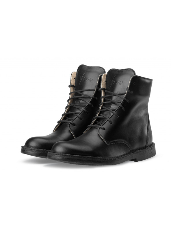 Vasky Női bőr bokacsizma fekete - őszi/téli csizma, Vasky Lydie cipő