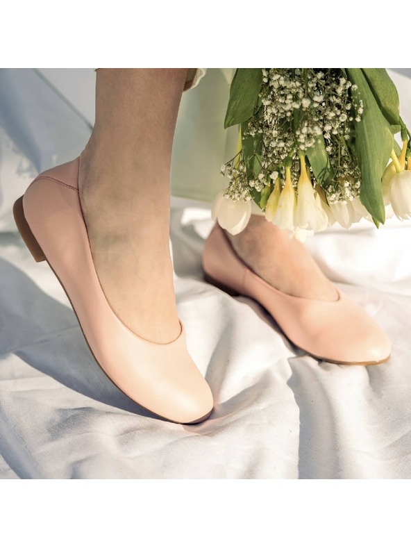 Vasky Vasky Misty Pink Bőr balerinák rózsaszín - tavaszi / őszi cipő Cseh gyártás Zlínből 35 EU