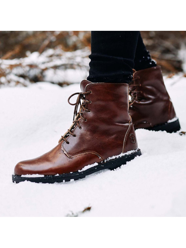 Vasky Női bőr bokacsizma sötétbarna - őszi / téli csizma, cipő Vasky Lydie