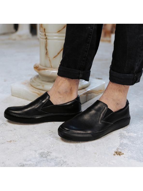 Vasky Női bőr slip on fekete - tavaszi / őszi csizma VASKY