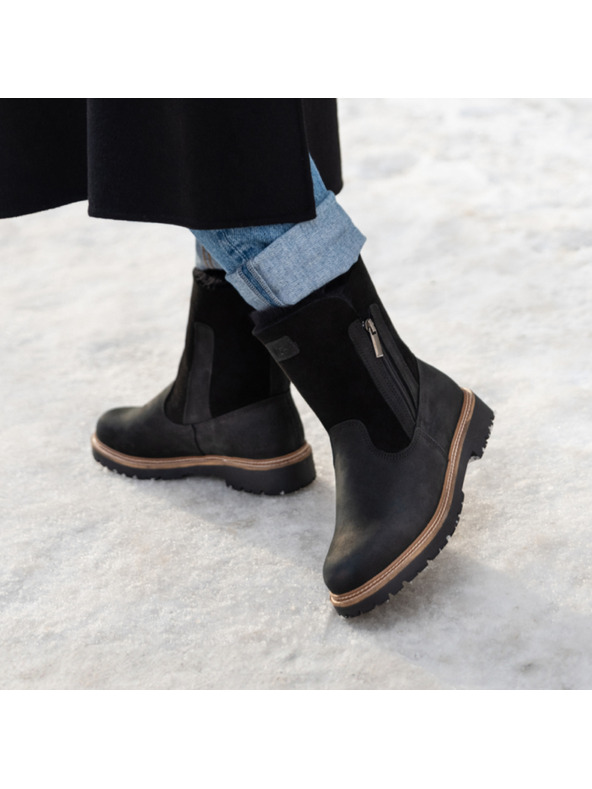 Vasky Női bőr tornacipő fekete Vasky Olivia