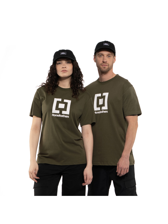 Horsefeathers Base póló - égett olajbogyó méret L HORSEFEATHERS
