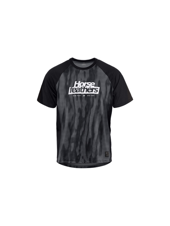 Horsefeathers Kerékpáros mez Spike - félcsont/fekete HORSEFEATHERS