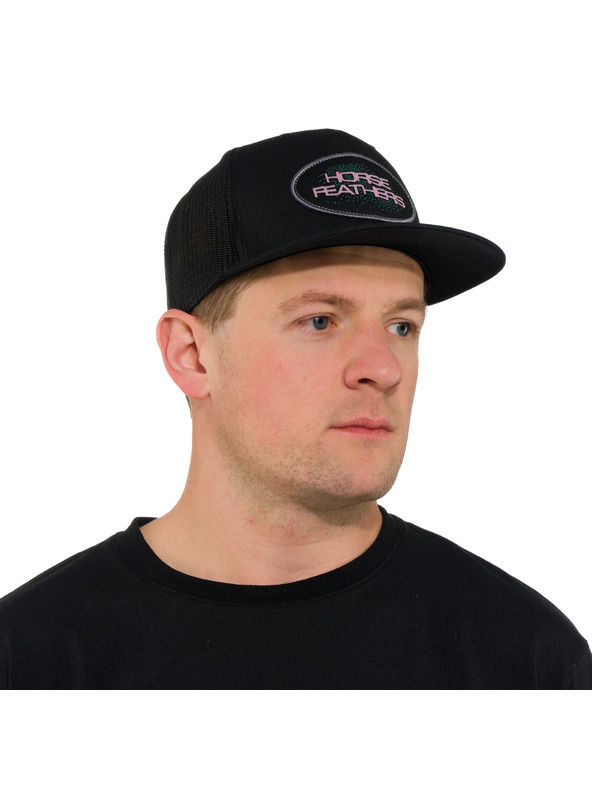 Horsefeathers Emeletes sapka - fekete HORSEFEATHERS