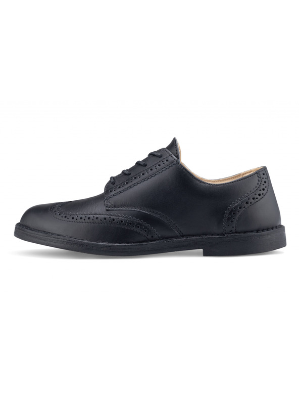 Vasky Férfi fekete bőr félcsizma - tavaszi / őszi csizma, cipő Vasky Brogue Low Noir