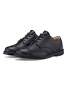 Vasky Férfi fekete bőr félcsizma - tavaszi / őszi csizma, cipő Vasky Brogue Low Noir