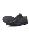 Vasky Férfi fekete bőr félcsizma - tavaszi / őszi csizma, cipő Vasky Brogue Low Noir