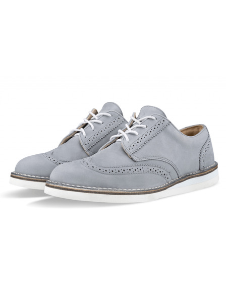 Vasky Férfi szürke bőr félcsizma - tavaszi / őszi csizma, cipő Vasky Brogue Low