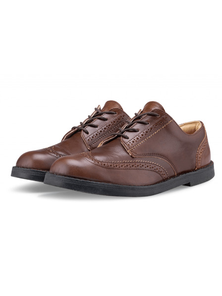 Vasky Férfi elegáns bőr félcsizma Sötétbarna - Tavaszi / Őszi cipő Vasky Brogue Low Dark