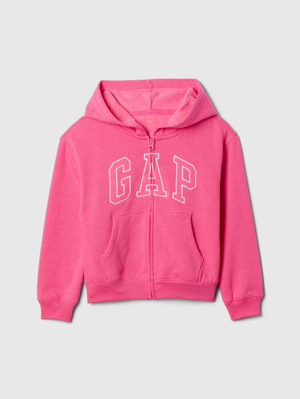 GAP Gyerek pulóver logóval és fleece béléssel GAP